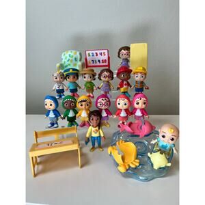 CoComelon And Friends Toy Figures Accessory Lot 20 Pieces